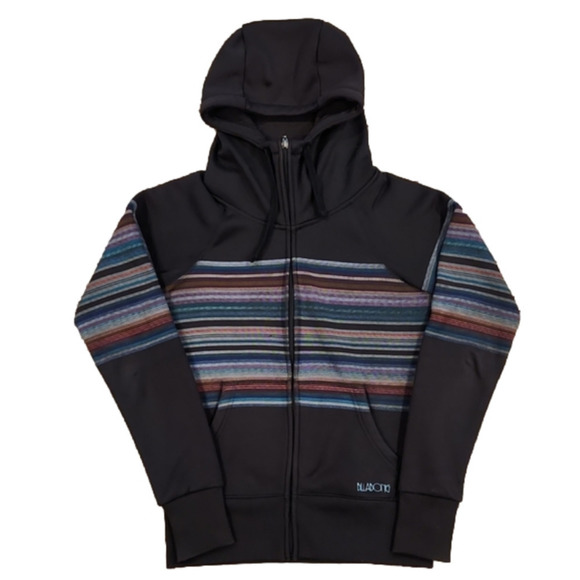 Billabong Tops - Billabong Black Striped Zip-Up Hoodie